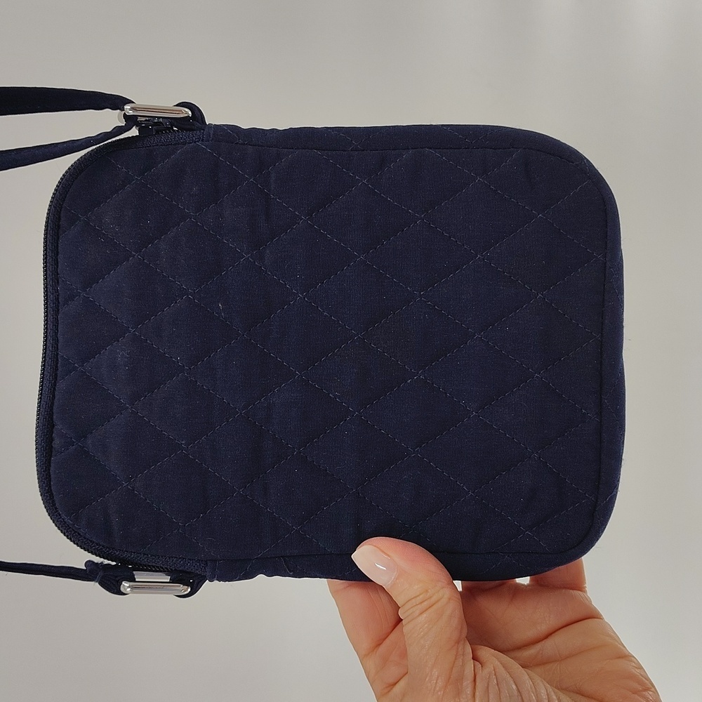 Vera Bradley Solid Diamond Stitched Crossbody Nav… - image 3